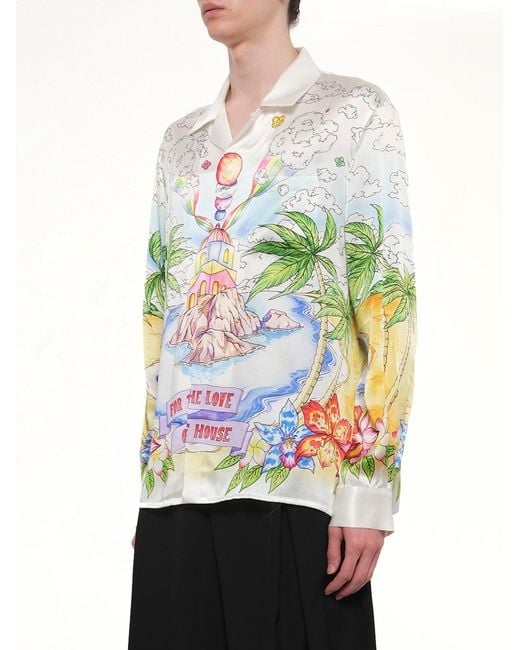 Casablanca Gray Better Days Ls Shirt for men