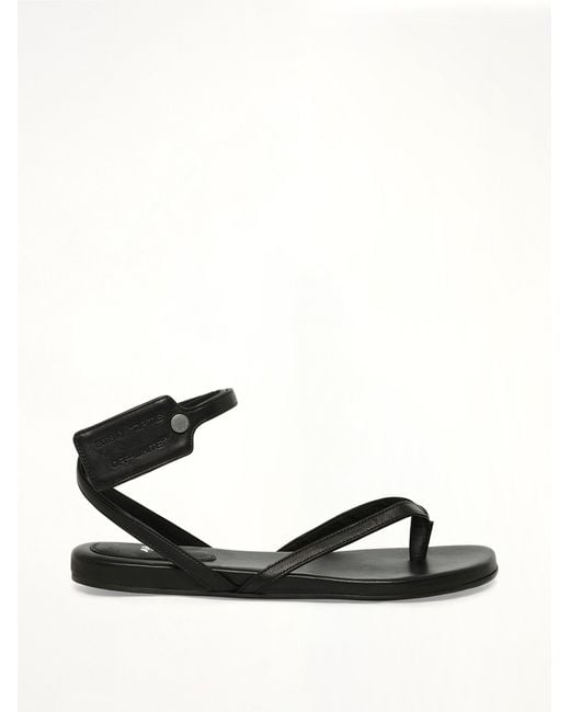 Off-White c/o Virgil Abloh Black Ziptie Flat Sandal