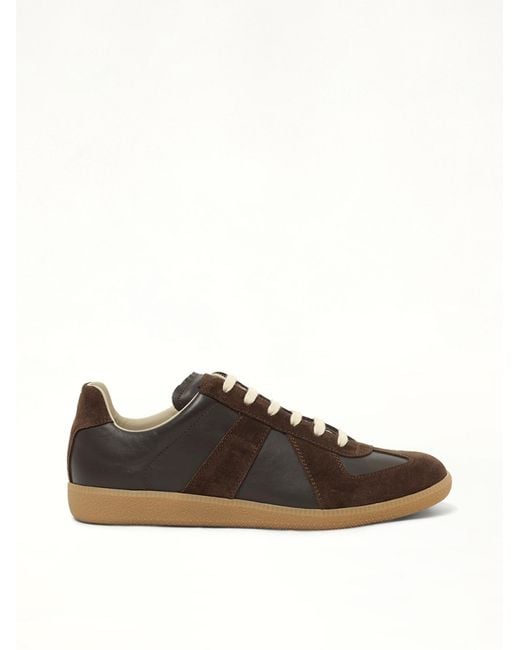 Maison Margiela Brown Replica Leather Sneaker