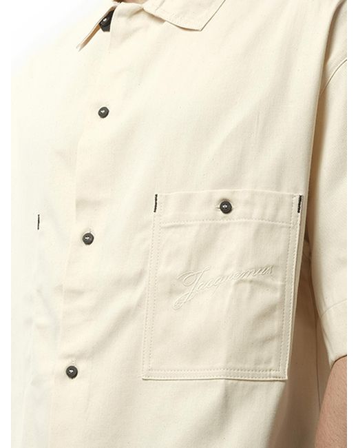 Jacquemus Natural La Chemise Denim Aloe for men