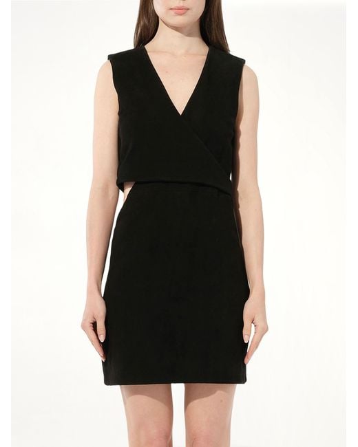 Balmain Black Leather Dress