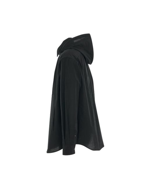 Loewe Black Anagram Jacquard Overshirt, , 100% Cotton, Size: Medium for men