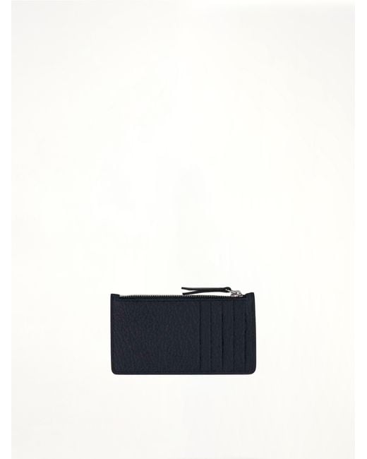 Maison Margiela Black Zip Credit Card Holder for men