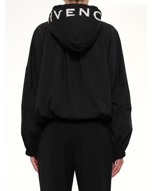 Givenchy Black Hood Windbreaker