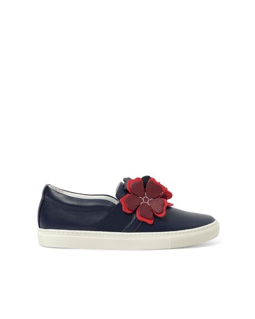 Lanvin Blue Pull On Sneakers