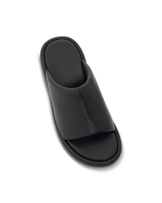 Balenciaga Black Logo Rise Wedge Sandals, /, 100% Calf Leather