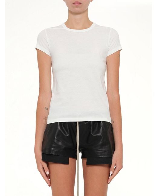 Rick Owens White Cropped Level T