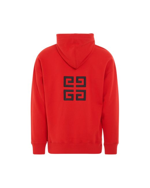 Givenchy Red Slim Fit Hoodie, Long Sleeves, , 100% Cotton for men