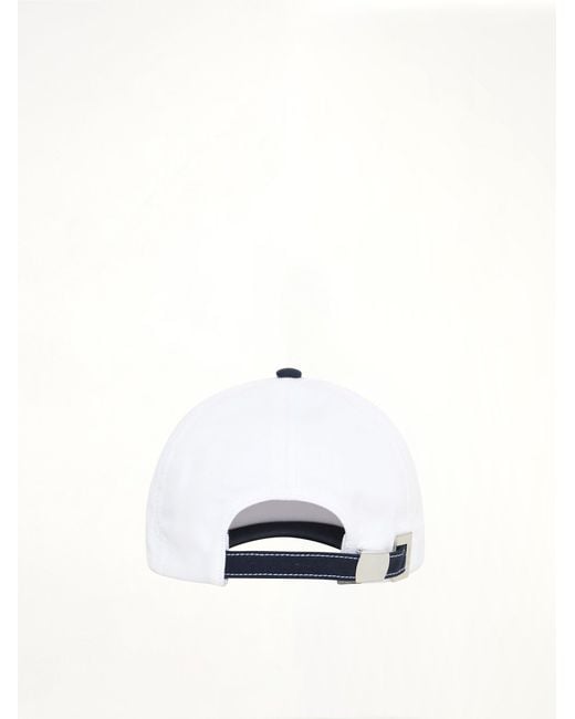 Balmain Blue Emb Bicolor Cotton Cap for men