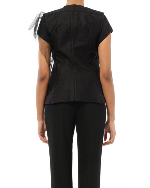 Rick Owens Black Woven Jacket, 100% Leather