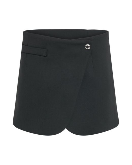Coperni Black Tailored Mini Skirt, , 100% Polyester