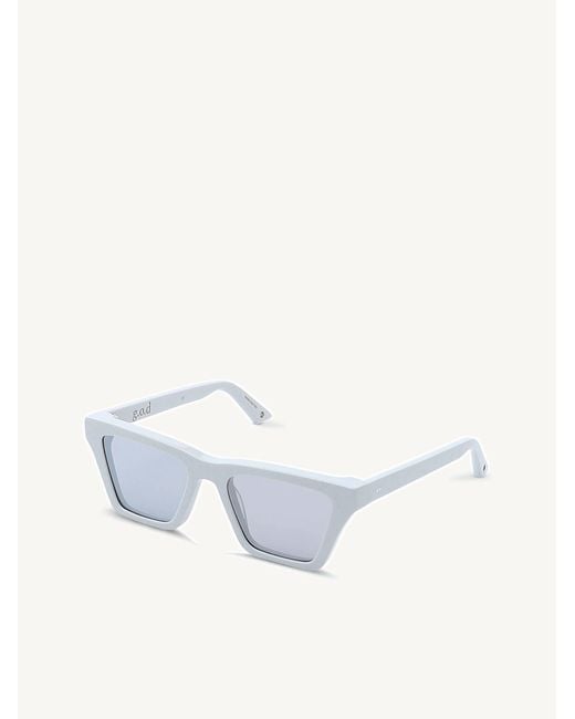 G.O.D White Twenty Sunglass With Flash Lens
