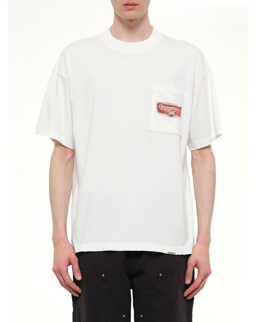 Represent White Nothing Faster T-Shirt for men