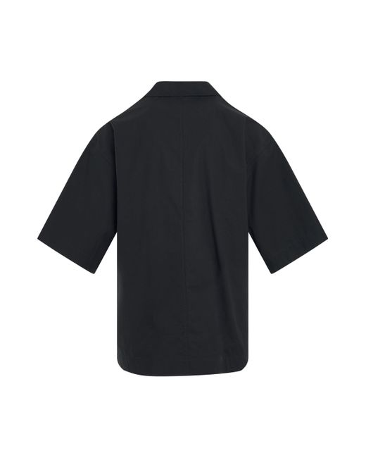Jacquemus Black Quarter Sleeve Polo Shirt, Dark, 100% Cotton for men