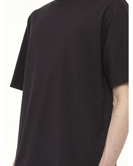 Y-3 Black Short Sleeve T-Shirt for men