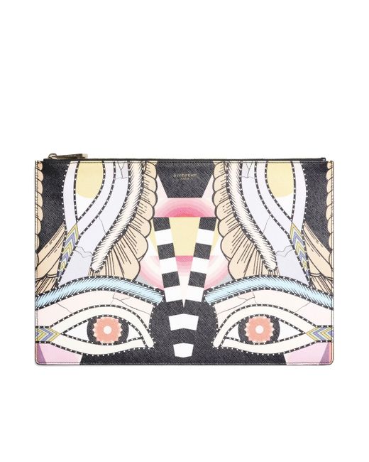 Givenchy White Iconic Print Large Pouch Bc06346312 959