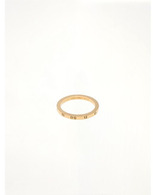 Maison Margiela White Numerical 2Mm Ring for men