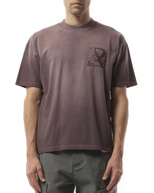 Represent Brown X Belstaff Outline Phoenix T-Shirt, Short Sleeves, 100% Cotton, Size: Small for men