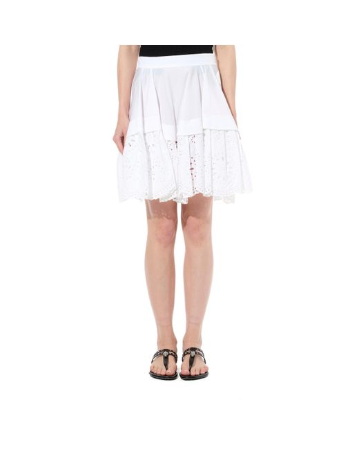 Alexander McQueen White Mini Skirt