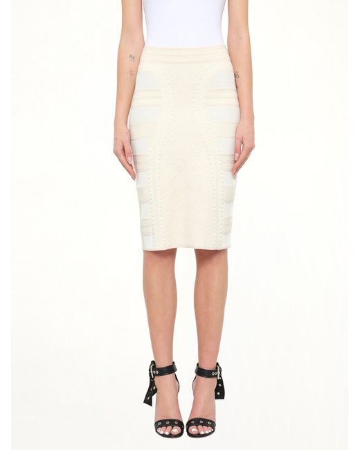 McQueen White Skirt