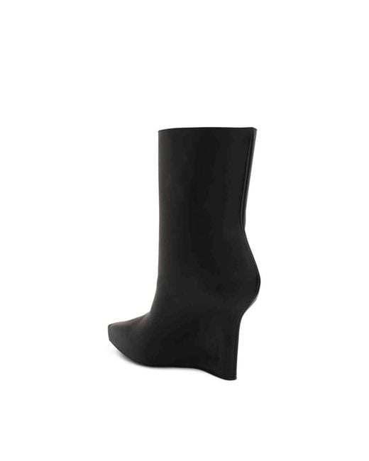 Givenchy Black G Lock Wedge Low Box Leather Boots