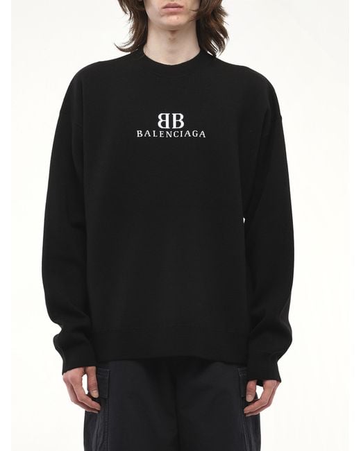 Red Balenciaga Crewneck Sweater BALENCIAGA CREWNECK SWEAT SHIRTS