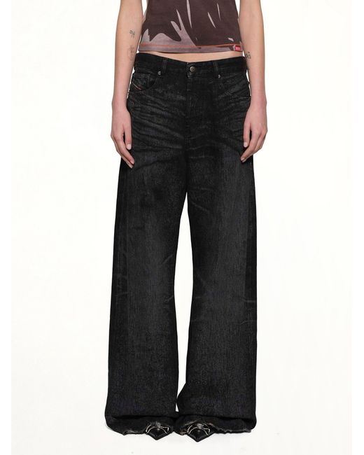 DIESEL Black 1996 D-Sire-Fsh1 Wide Jeans