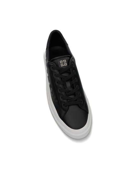 Givenchy Black City Sport Sneaker With Embossed Logo for men