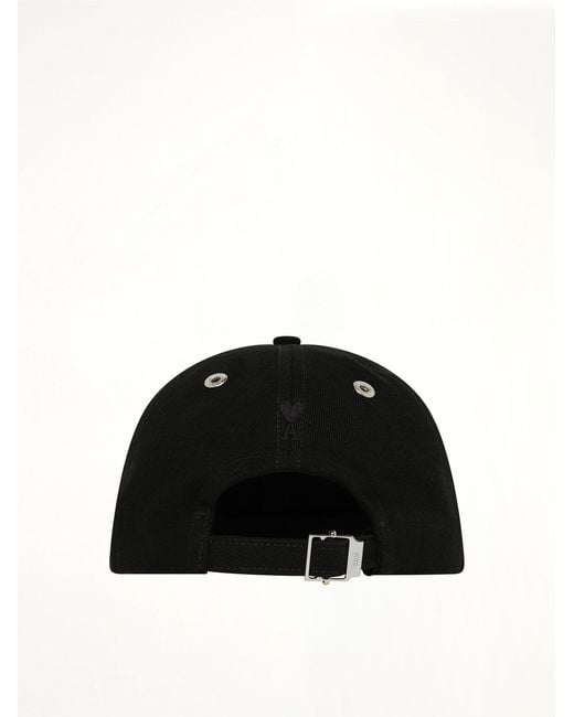 AMI Black Ami Felt Cap for men