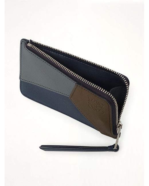 Loewe Blue Puzzle Edge Coin Cardholder Multi for men