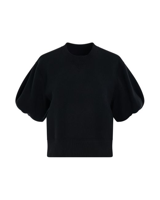 Sacai Sponge Sweatshirt In Black