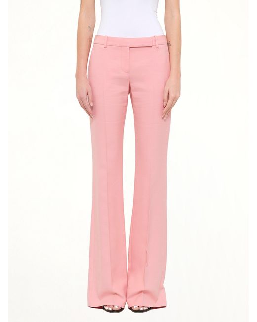 McQueen Pink Narrow Bootcut Pants