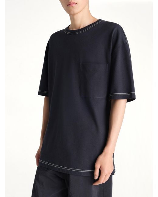 Lemaire Black Boxy Ss T-Shirt for men