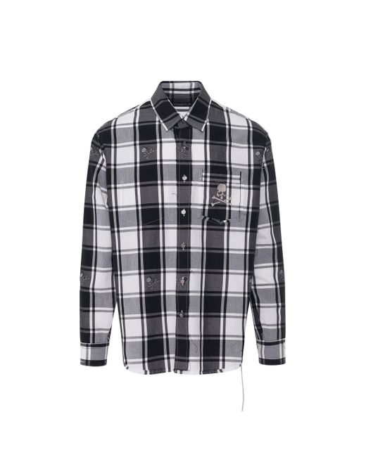 mastermind world check plaid shirt jacket