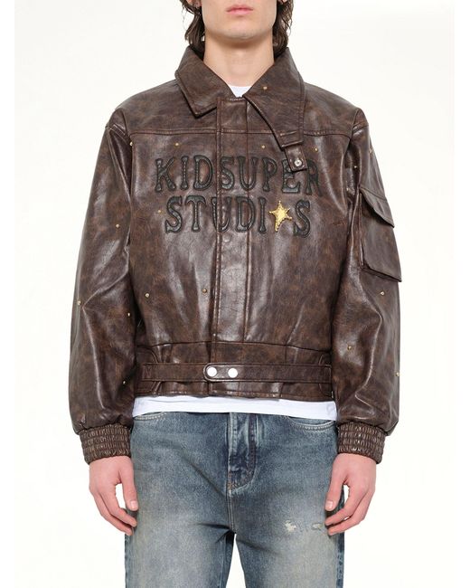 Kidsuper Brown Boy Who Jumped Over The Moon Jacket for men