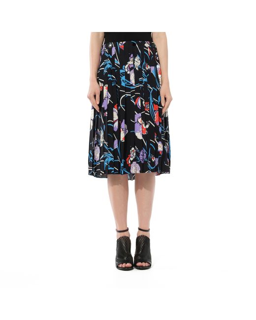 Emilio Pucci Blue Floral Skirt