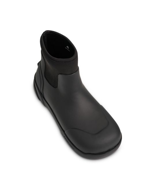 Ambush Black Rubber Boots, , 100% Rubber for men