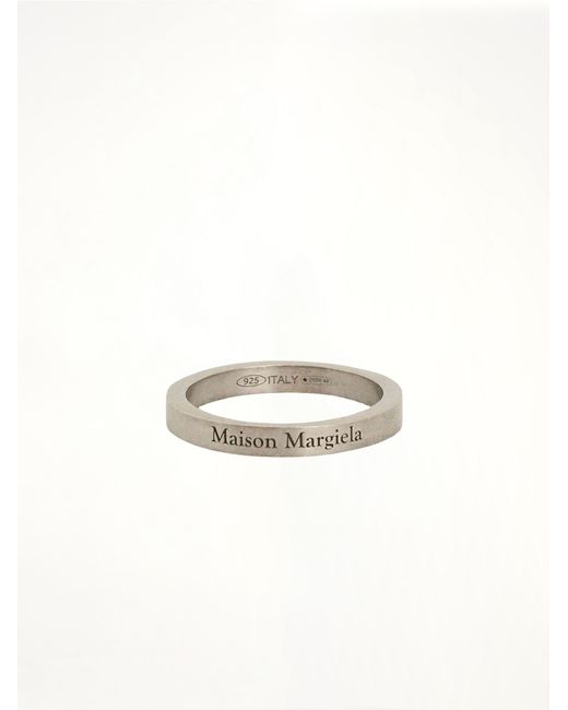 Maison Margiela White Margiela Logo Ring