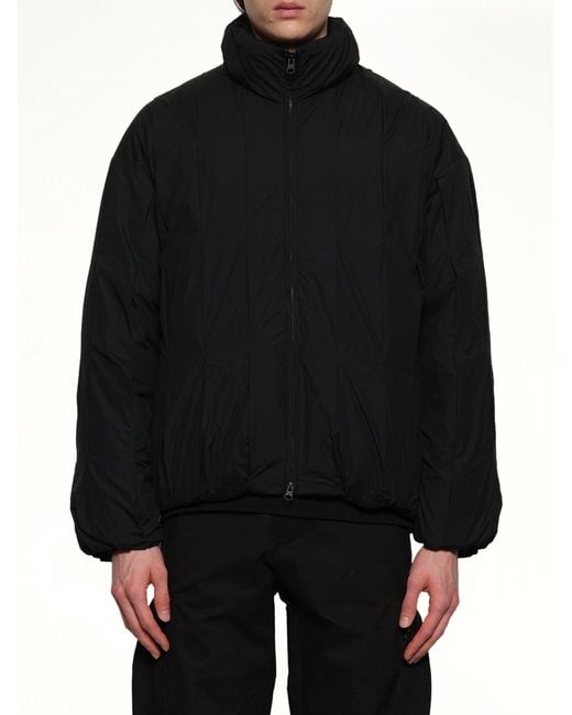 Post Archive Faction PAF Black Cocoon Down Jacket for men