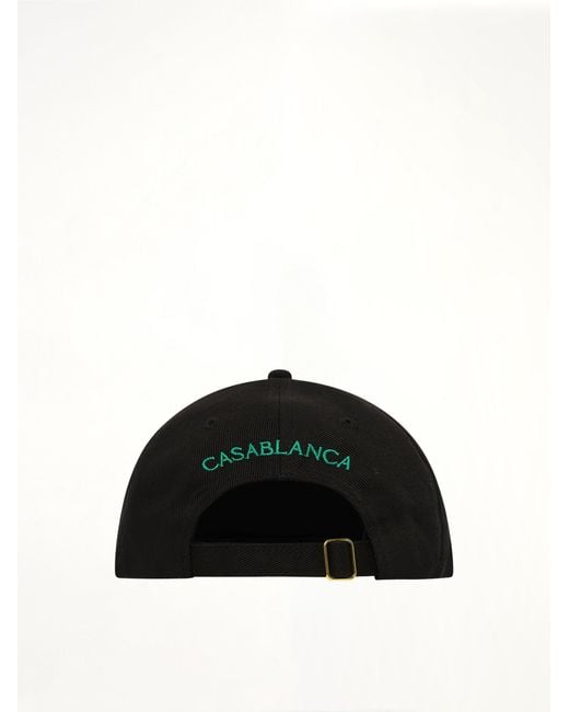 Casablanca Black Hotel Emblem Cap for men