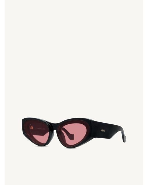 Loewe White Lw40171U Injected Sunglasses