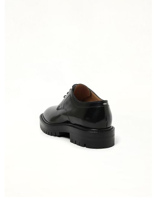 Maison Margiela Black Tabi Lace-Ups Chunky Sole