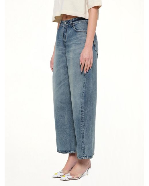 Alaïa Blue Vintage Denim Rodeo Pants
