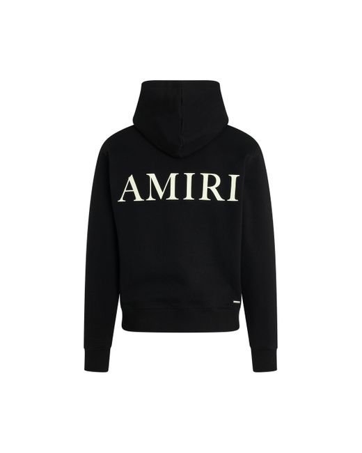 Amiri Black 'Ma Core Logo Hoodie, Long Sleeves, , 100% Cotton, Size: Small for men