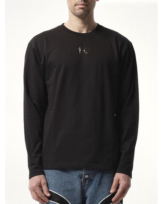 THUG CLUB Black Tc Basic Long Sleeve for men