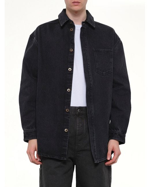 Loewe Blue Anagram Overshirt for men