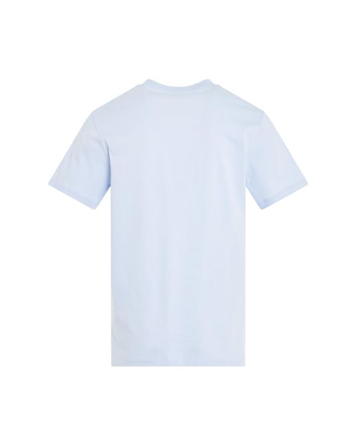 Loewe Blue Anagram Logo T-Shirt, Short Sleeves, Soft, 100% Cotton, Size: Medium for men