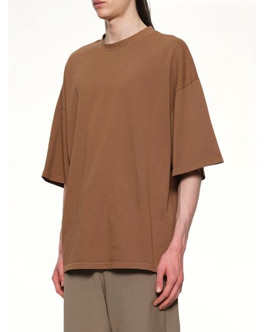 Entire studios Brown Heavy Boxy T-Shirt for men