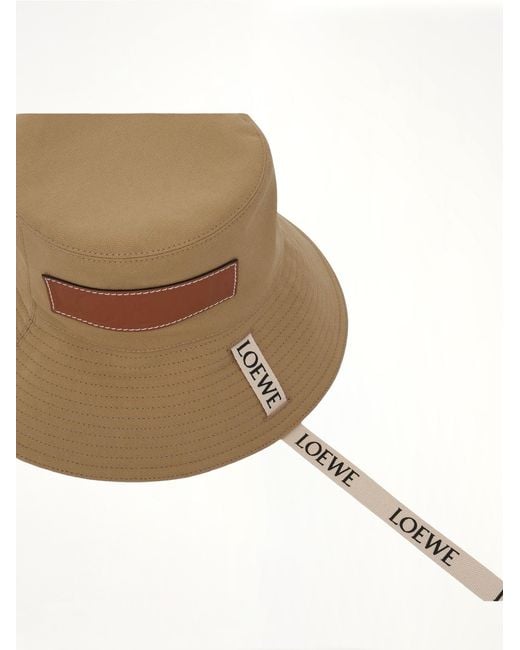 Loewe Natural Fisherman Canvas Hat, 100% Cotton
