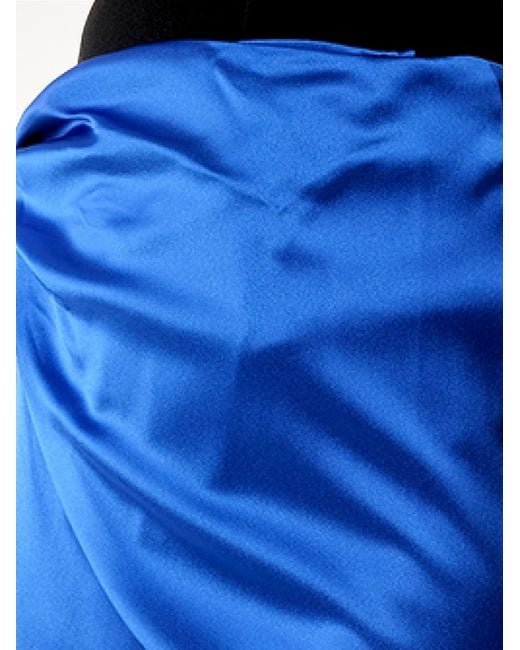 Balenciaga Blue Wrap Skirt